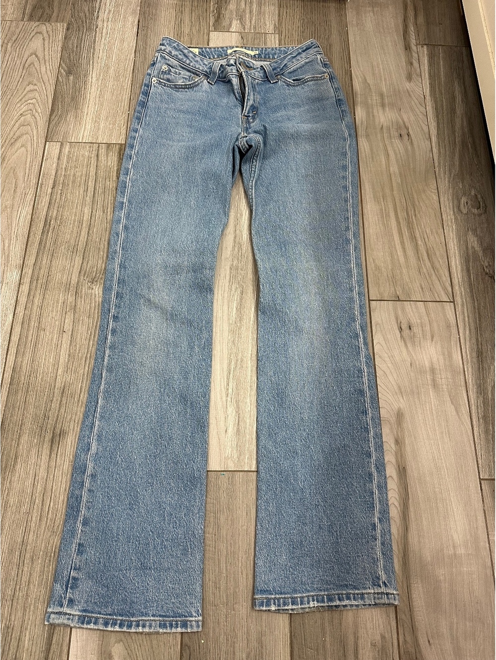 Levi's Low Patch Boot Cut Jeans Size 25 Light Blue Denim